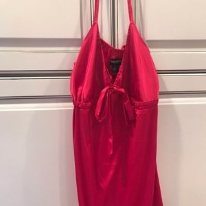 Hot Pink silk Guess Jeans slip dress size L